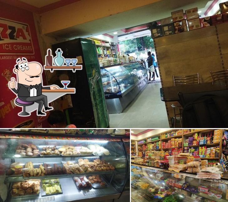 The photo of interior and food at Royal Bakery
