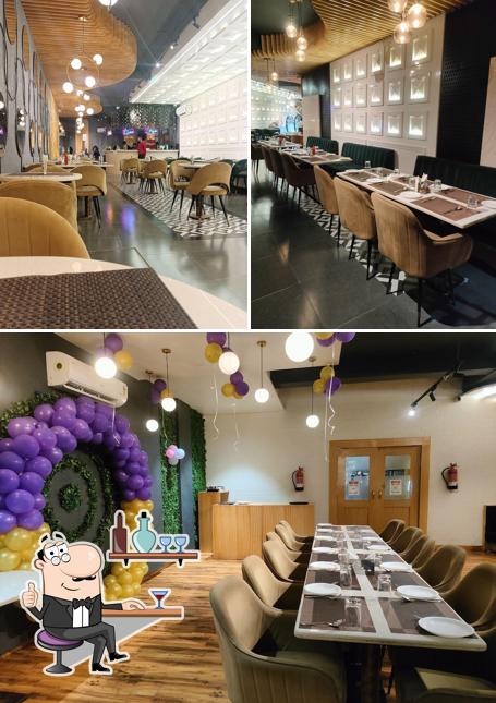 The interior of THE PARIS MULTICUISINE FINE DINE RESTAURANT