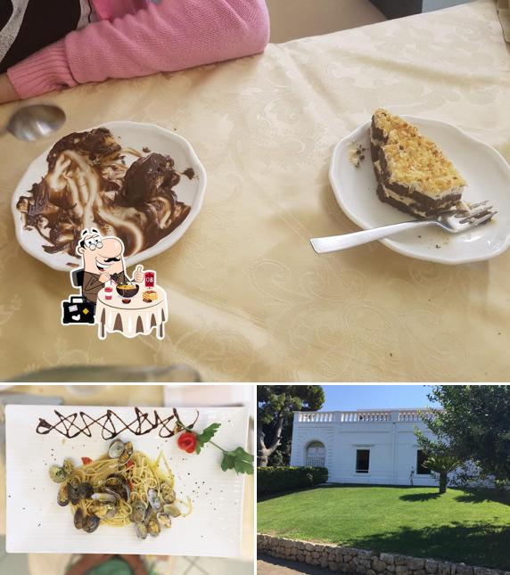 Tra le diverse cose da Masseria Pedali si possono trovare la cibo e esterno