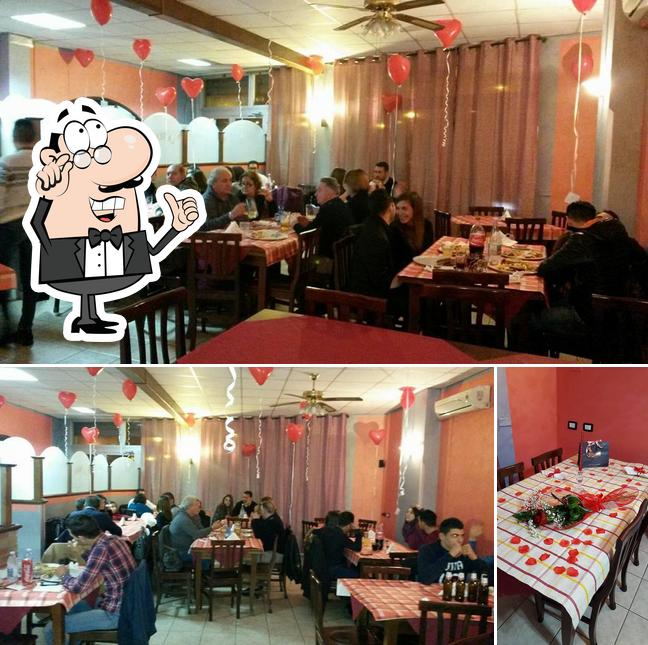 Gli interni di La Trave pizzeria paninoteca
