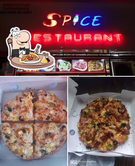Pick pizza at Spice Restaurant