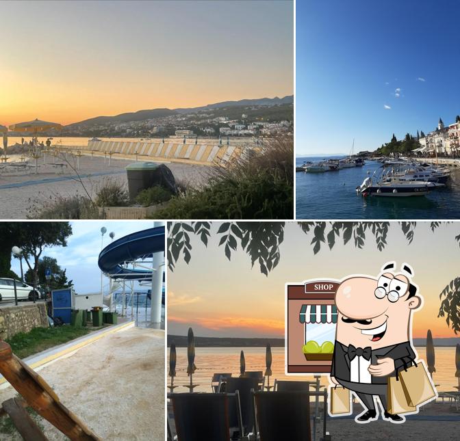 Puoi goderti l'aria fresca da seduto all'esterno di Poli Mora