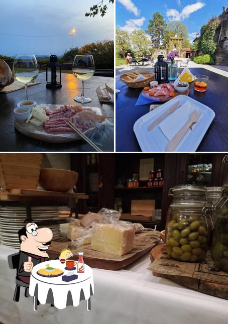 Piatto di formaggi al Enoteca Castello Formentini