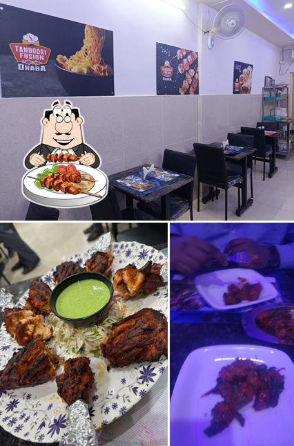 Among different things one can find food and interior at Tandoori Fusion Dhaba