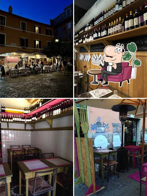 Gli interni di Bacco In Trastevere