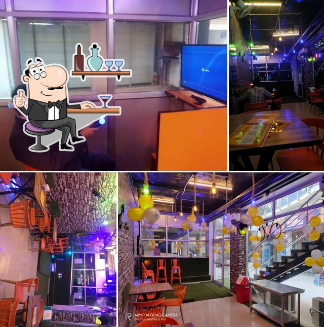 Take a seat at one of the tables at CrispyRio