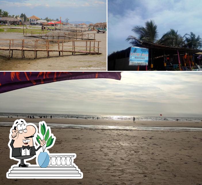 Enjoy the view outside Lucky Star Beach Shack