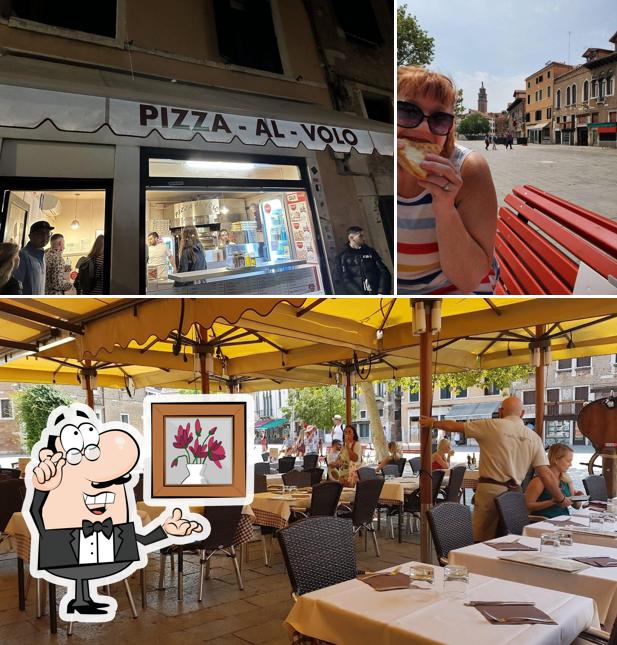 Gli interni di Pizza al Volo