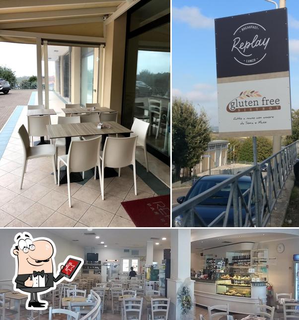 La esterno e interni del ristorante