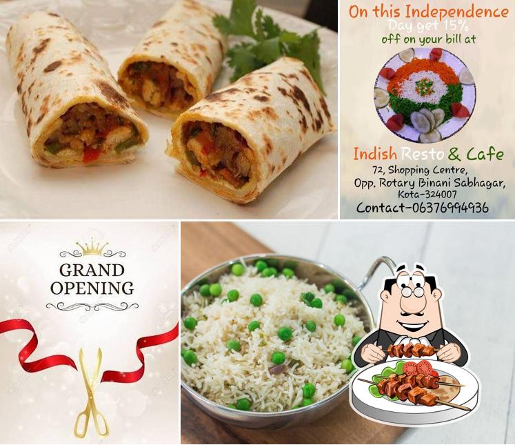 Food at Indish Resto and Cafe