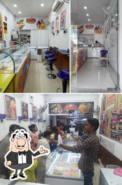 The interior of Meridian Ice Cream - Wanowrie