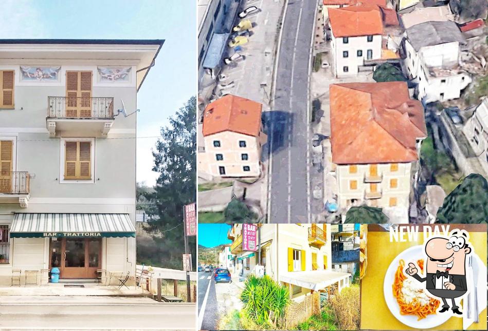 Gli esterni di Trattoria New Day