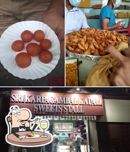 The photo of food and beverage at Sri Karpagambal Kabali Sweets Stall