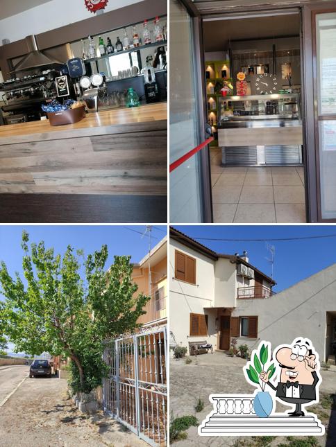 Tra le varie cose da Bar del borgo si possono trovare la esterno e interni