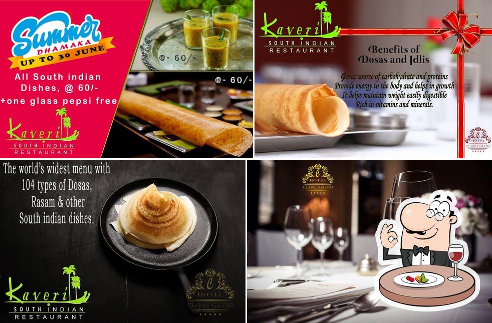 The picture of food and drink at Kaveri South Indian Restaurant