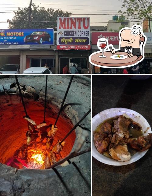 Among different things one can find food and exterior at Mintu Chicken Corner