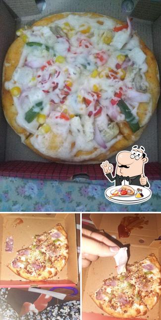 Try out pizza at Pizza Planet