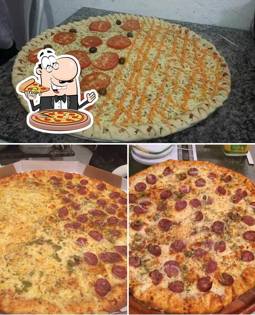 Escolha pizza no Sabor & cia Pizzaria