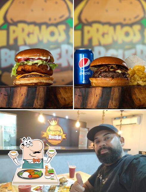 A imagem da comida e bebida a Primos Burguer Feira de Santana