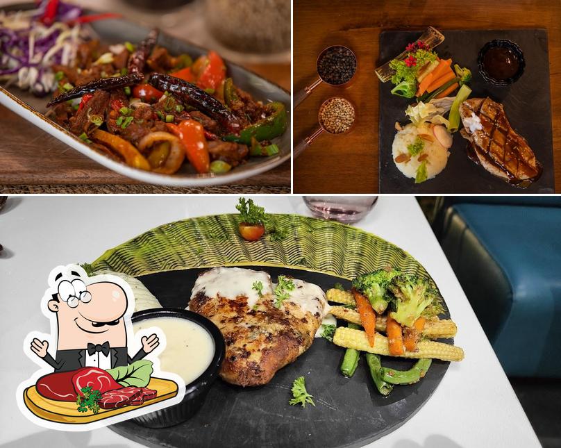 Get meat dishes at Bellasen Fine Dine Restaurant & Cafe