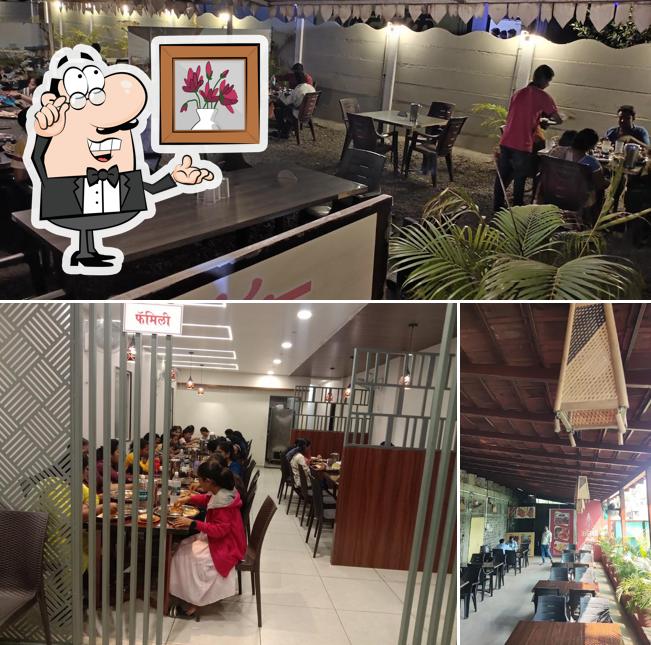 The interior of HOTEL SHUBHARAMBH FAMILY & GARDEN RESTAURANT