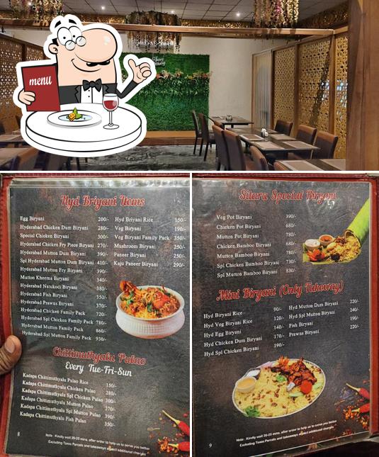 Among different things one can find food and interior at Sitara Garden Family Restaurant