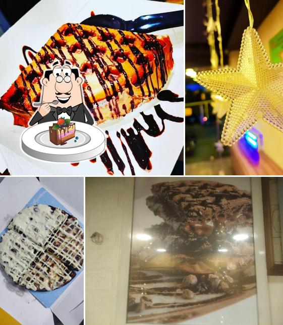 Chocolate cake at The Belgian Waffle Co Chocolate cake at The Belgian Waffle Co