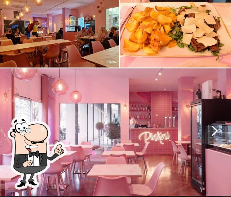 La interni e cibo del ristorante