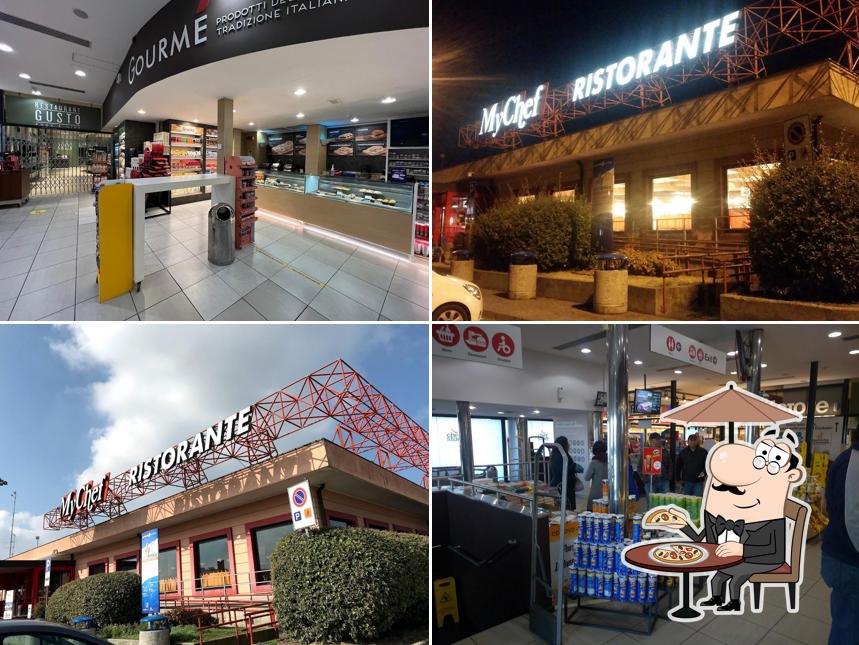 Puoi goderti l'aria fresca da seduto all'esterno di Chef Express - San Martino Ovest 36