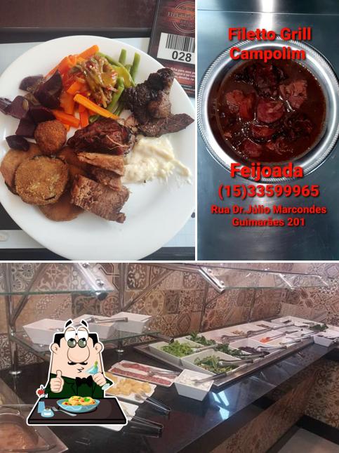 Comida em Filetto Grill Churrascaria