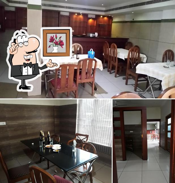 The interior of Hotel Indraprastha
