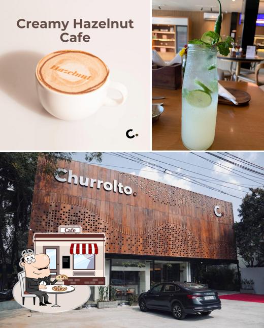 The exterior of Churrolto Banjara Hills