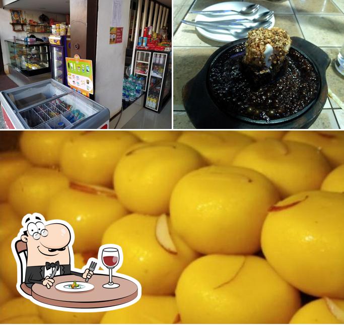 The picture of food and interior at Manipal Bakery