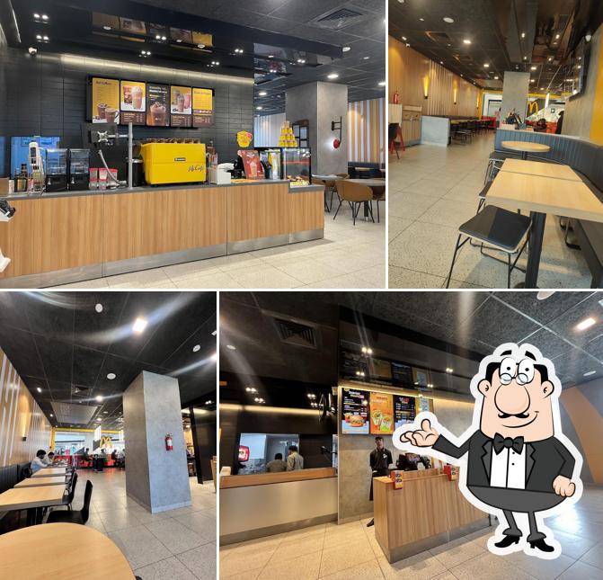 The interior of McDonald's