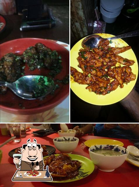 Order meat dishes at Orchid Restaurant