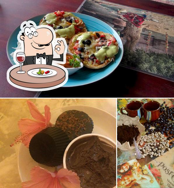 Food at O&E's cafe and shop