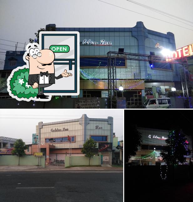 Enjoy the view at the outside area of GOLDEN INN