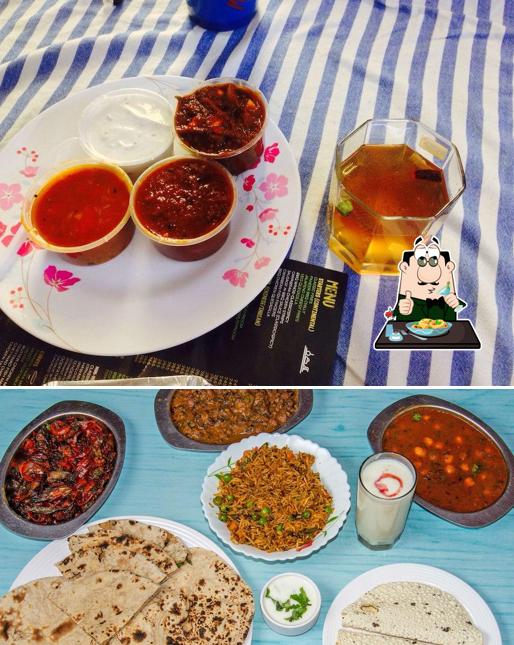 Food at Rajdhani Punjabi Dhaba