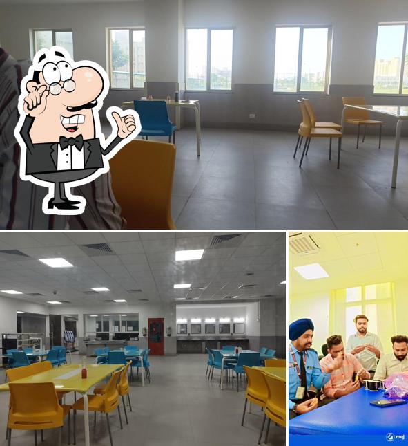 The interior of Dining Hall AIIMS Bathinda