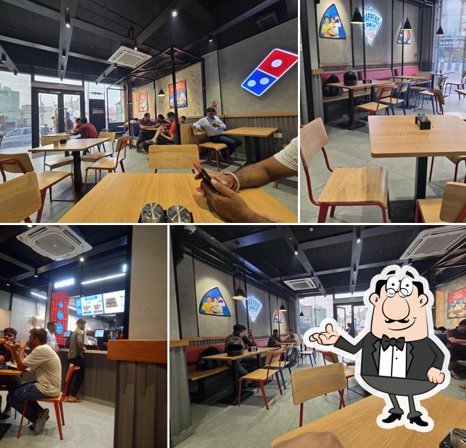 The interior of Domino's Pizza Patti Choudhran, Baraut