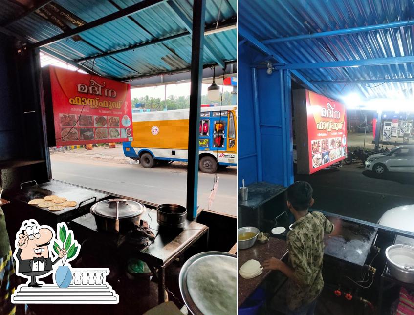 The exterior of Madeena fast food