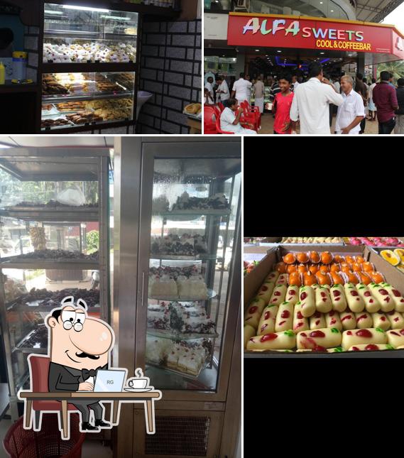 The interior of Alfa Sweets