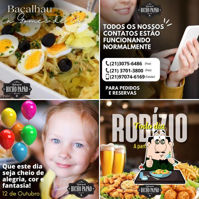 Platos en Restaurante Bicho Papão