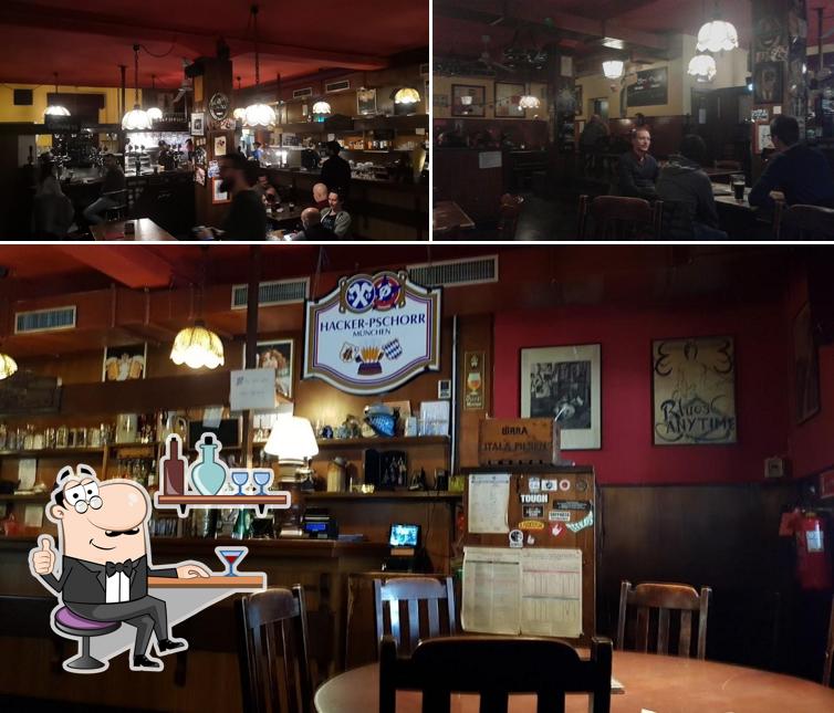 Gli interni di Birreria Christiania