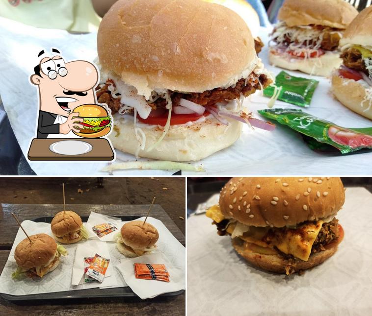 Try out a burger at Cafe Hashtag