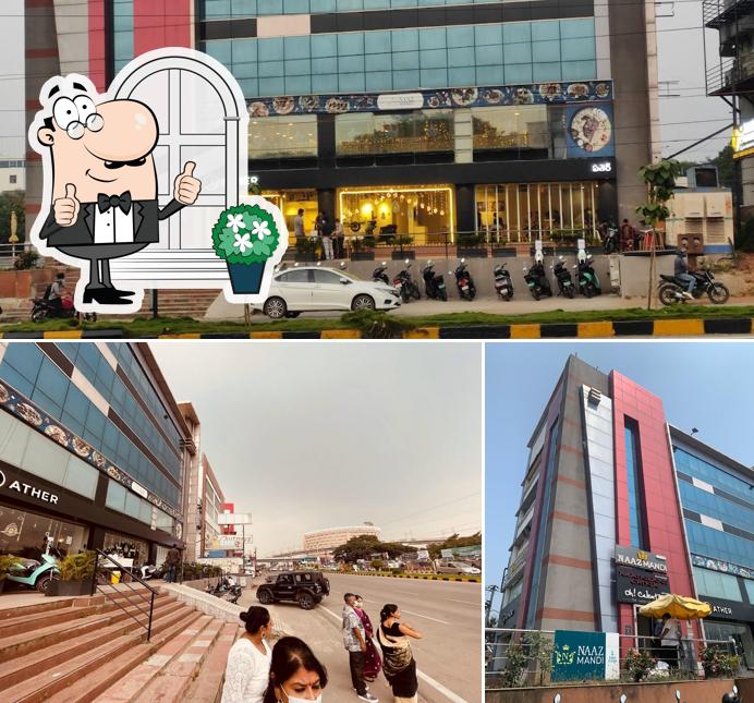 The exterior of Oh! Calcutta Hyderabad