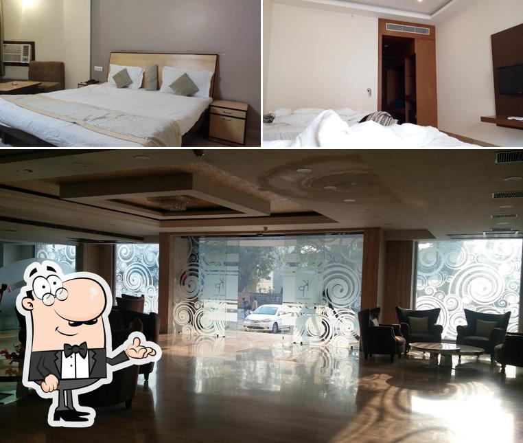 The interior of Hotel Krishna Palace