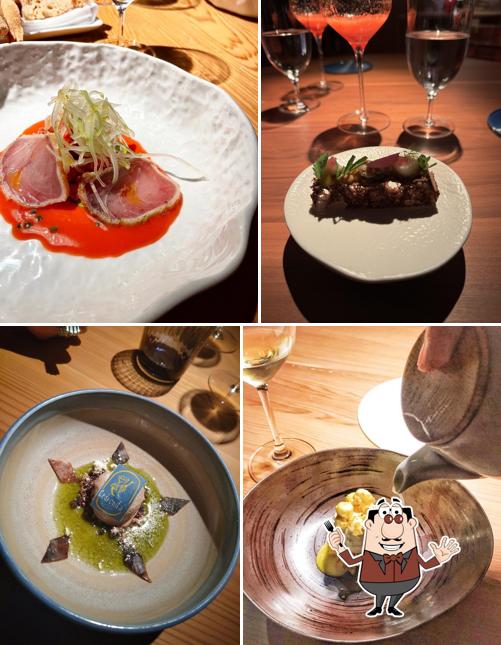 Cibo al Ristorante Madonnina del Pescatore