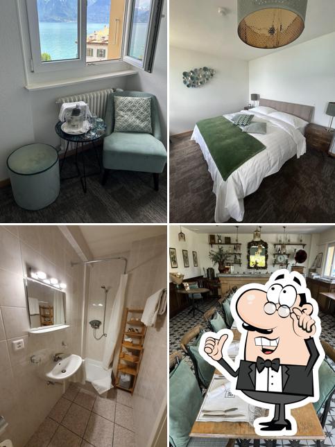 Gli interni di Auberge de Rivaz