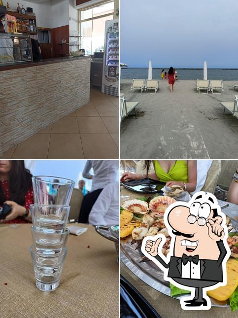 Gli interni di Bagno Aloha